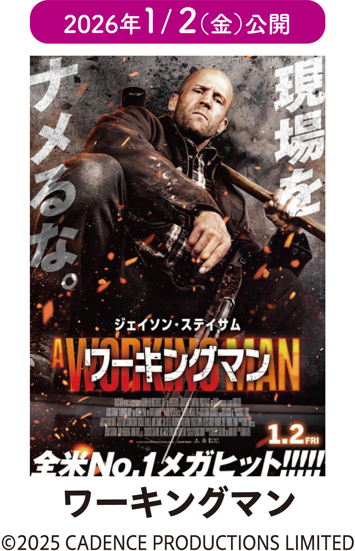 2026年1/2（金）公開　ワーキングマン